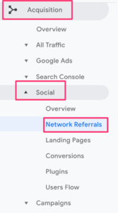 Network referrals to identify social traffic in Google Analytics