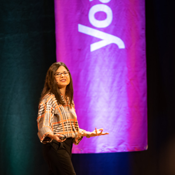 Aleyda Solis speaking at YoastCon