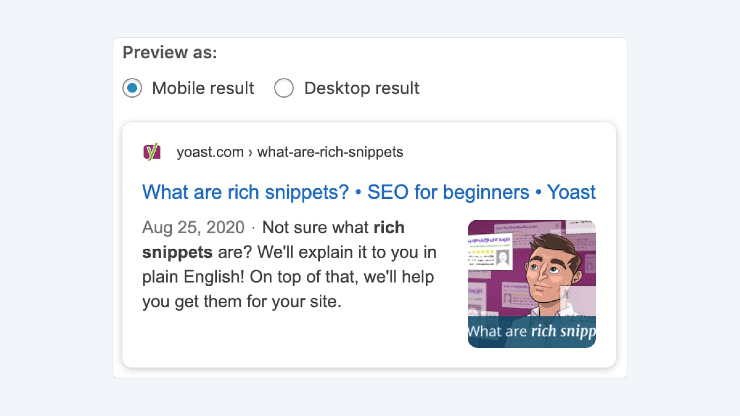 Social sharing preview