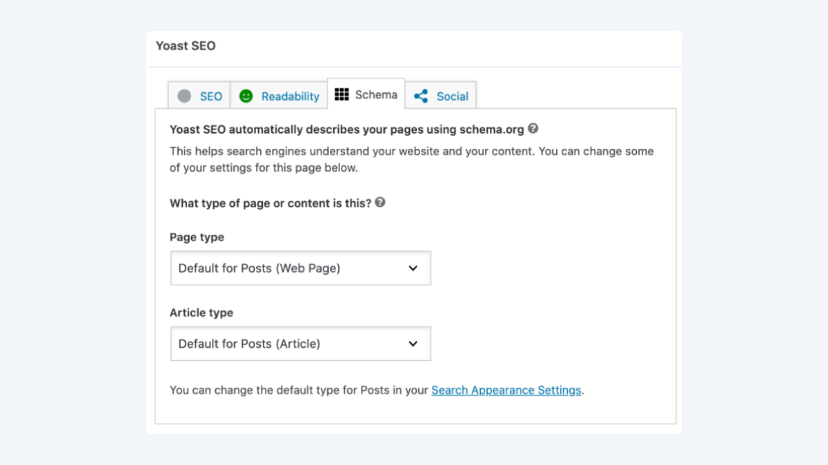Essential schema markup